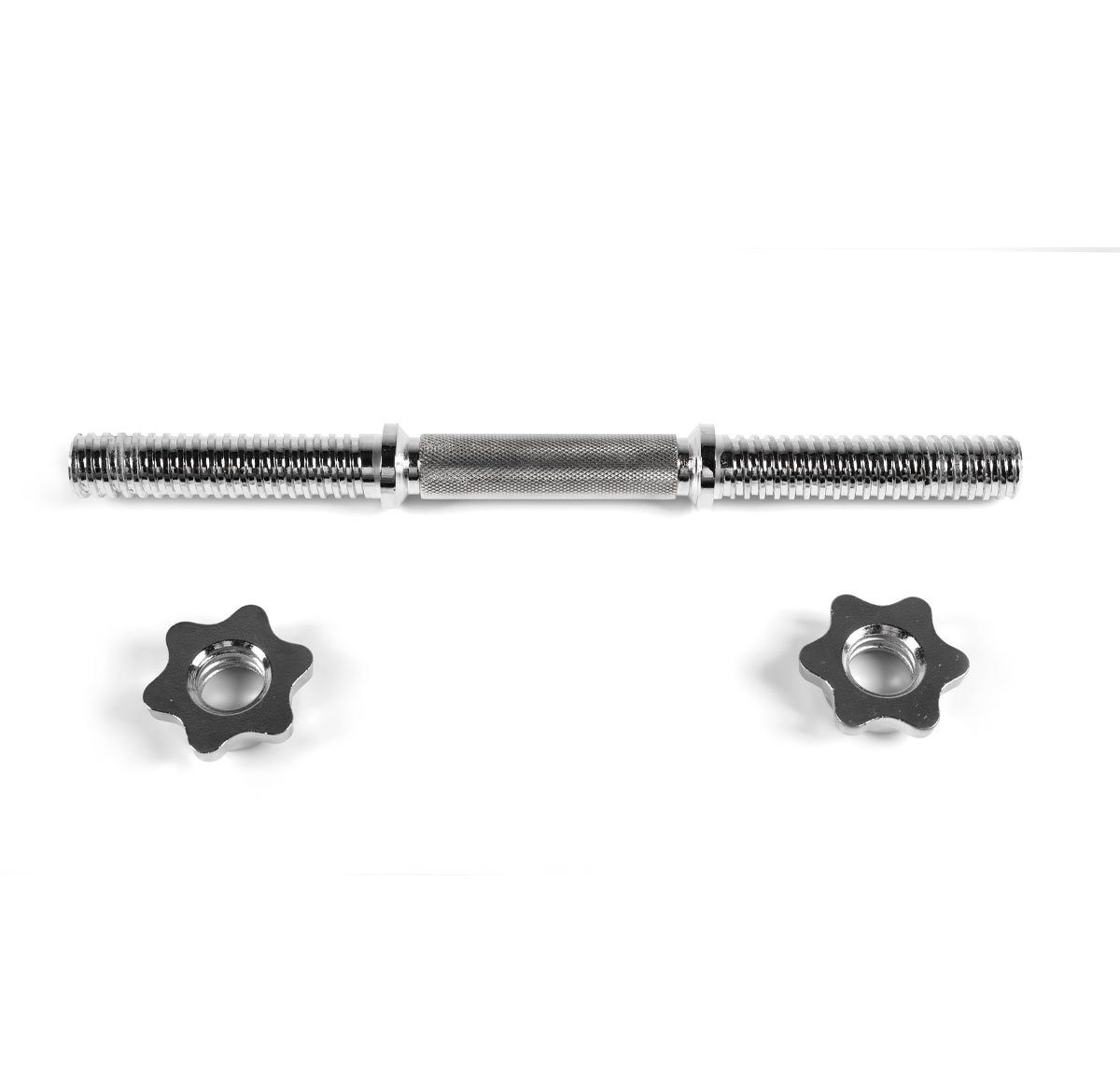 Adjustable, empty chromium dumbbell with locks / 07471-001